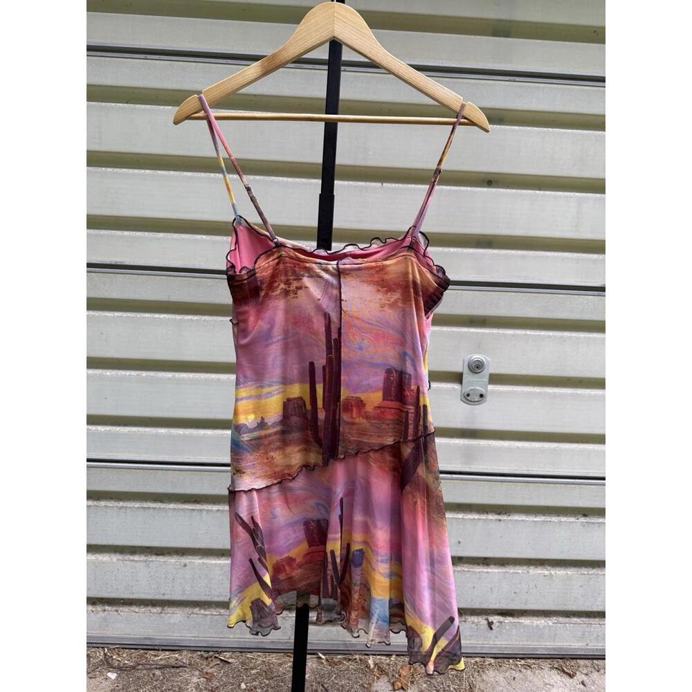 Urban Outfitters Women's Size S Desert Cactus Pink Sundress - Picture 7 of 9